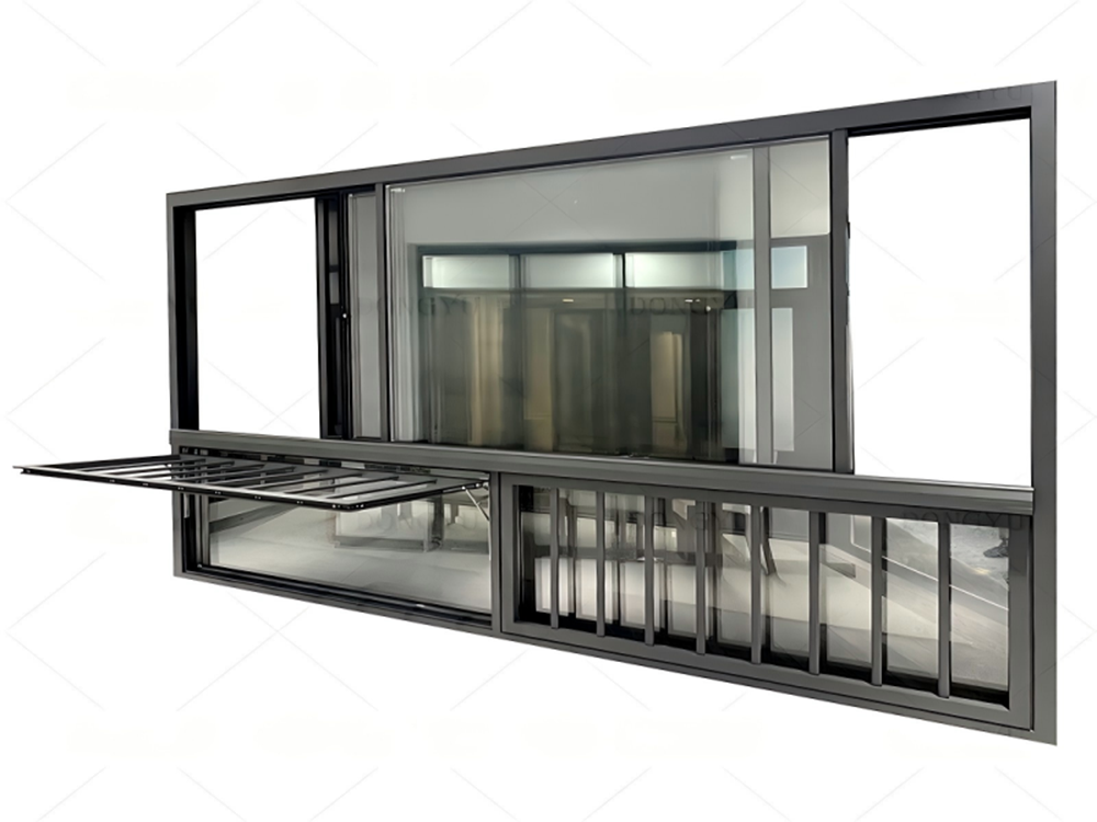 floor-mounted lift sliding window