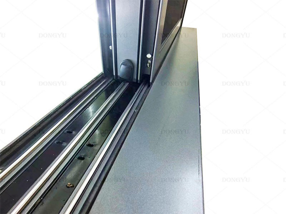 multi-track thermal-break aluminum sliding floor window