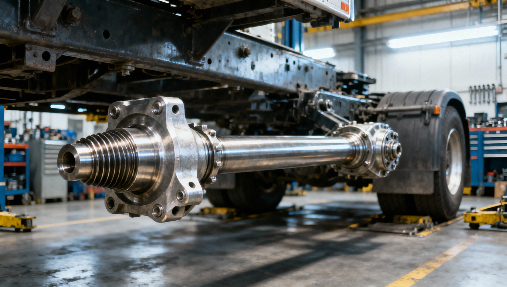 When a drive shaft semi truck needs a new slip yoke