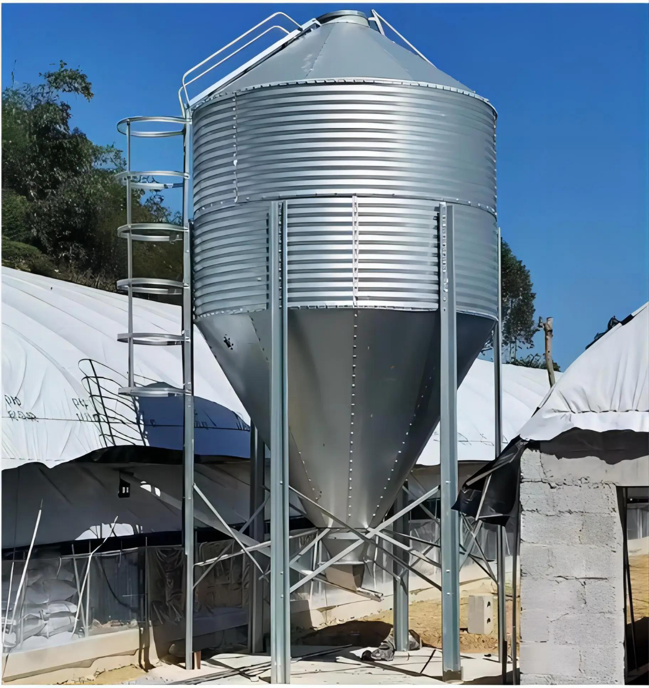 Detachable Bolt Silos for Temporary Engineering Storage