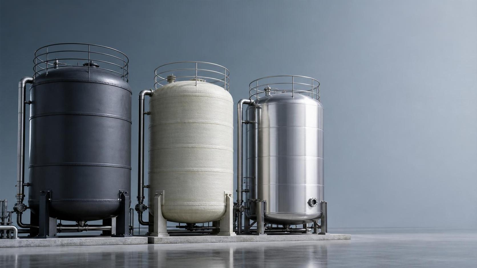 Storage Tank Materials Compared: Steel, FRP, and Stainless Options