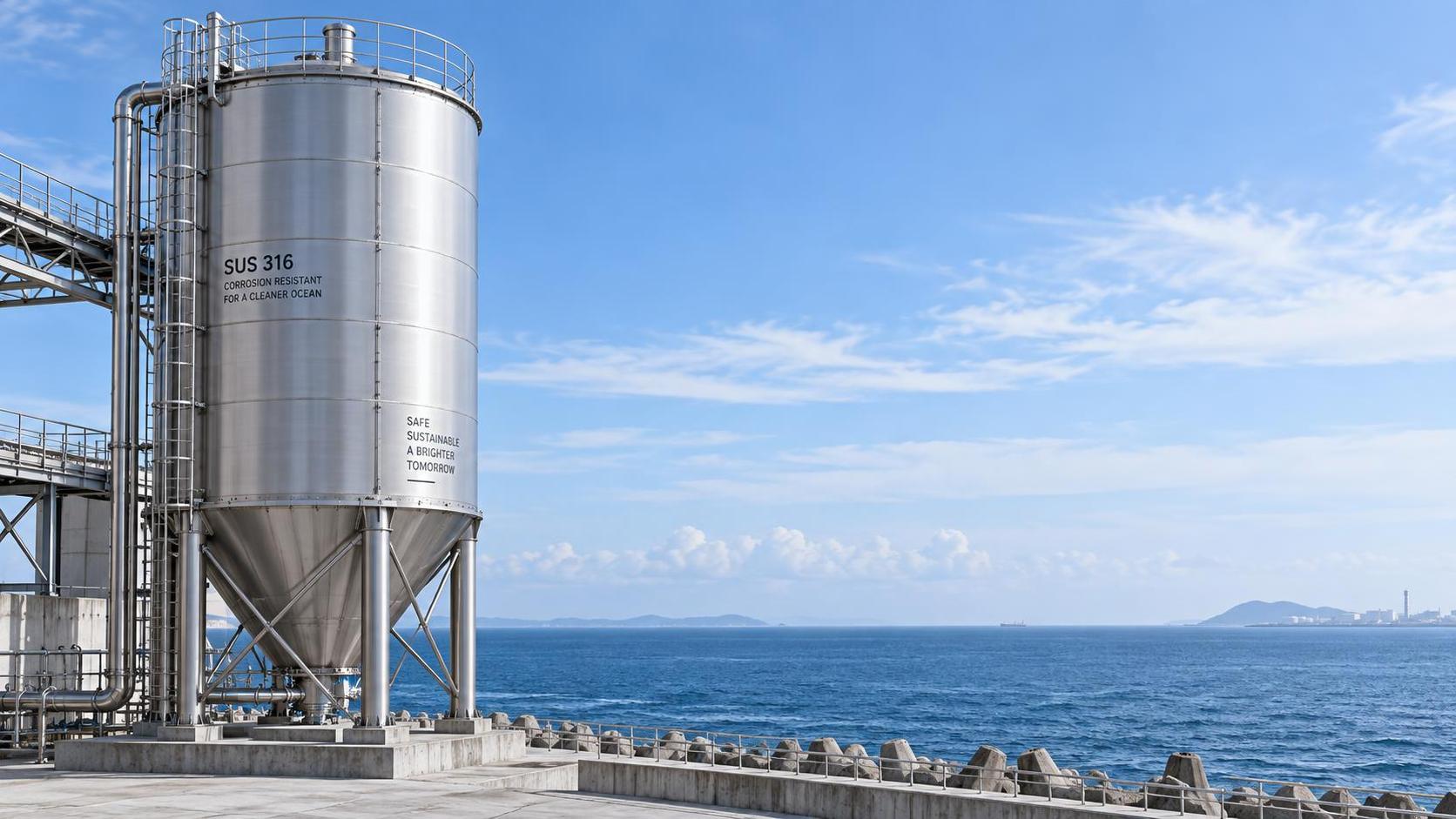 Are stainless steel silos suitable for outdoor installation in coastal salt-spray environments?