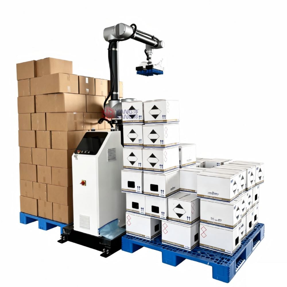 YB-MD35F Robot Palletizer Arm Gripper Bottle Bag Carton Box Palletizer Stacking Robotic Palletizer Machine for Production Line