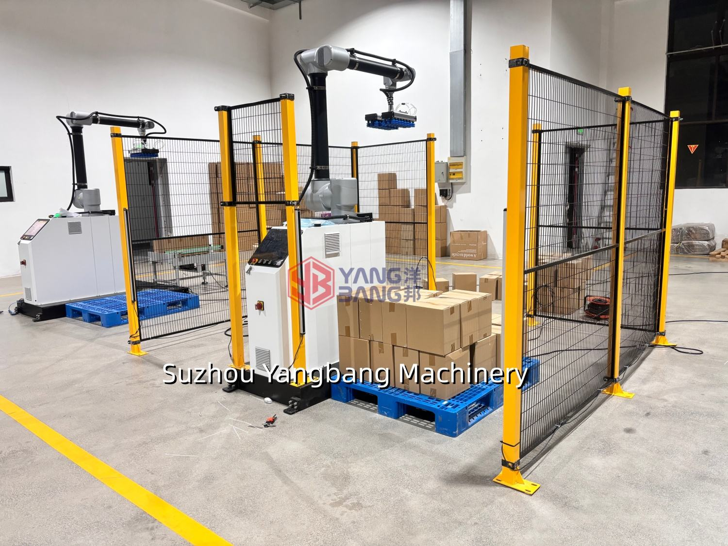 YB-MD35F Robot Palletizer Arm Gripper Bottle Bag Carton Box Palletizer Stacking Robotic Palletizer Machine for Production Line