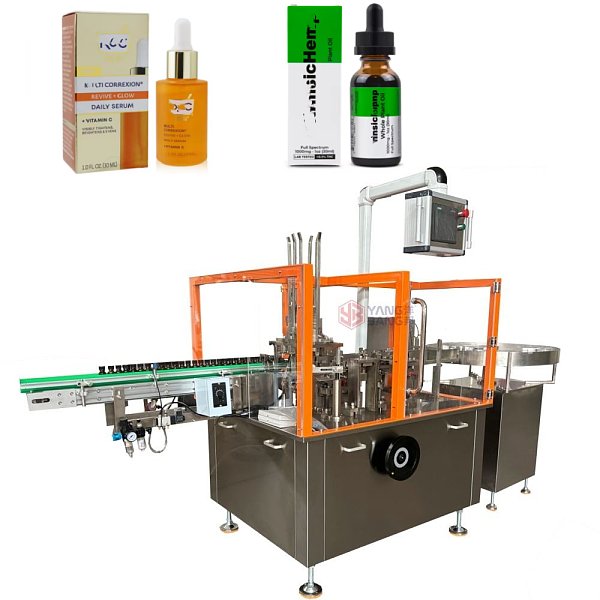 YB-WZ100 Automatic Cartoning Machine Paper Box Packing Machine for Essential Oil Glass Dropper Bottle