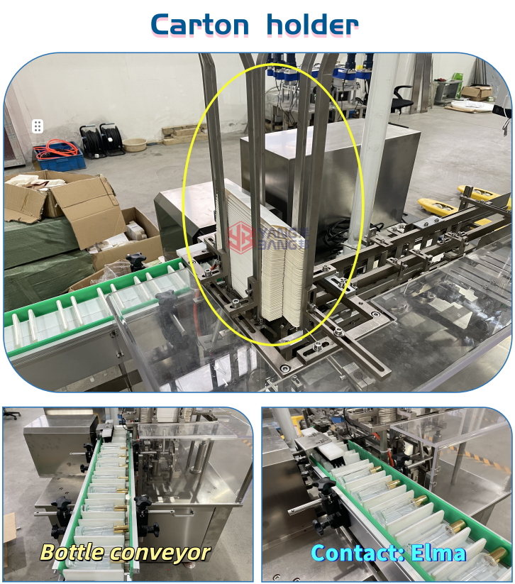 YB-WZ100 Automatic Cartoning Machine Paper Box Packing Machine for Essential Oil Glass Dropper Bottle