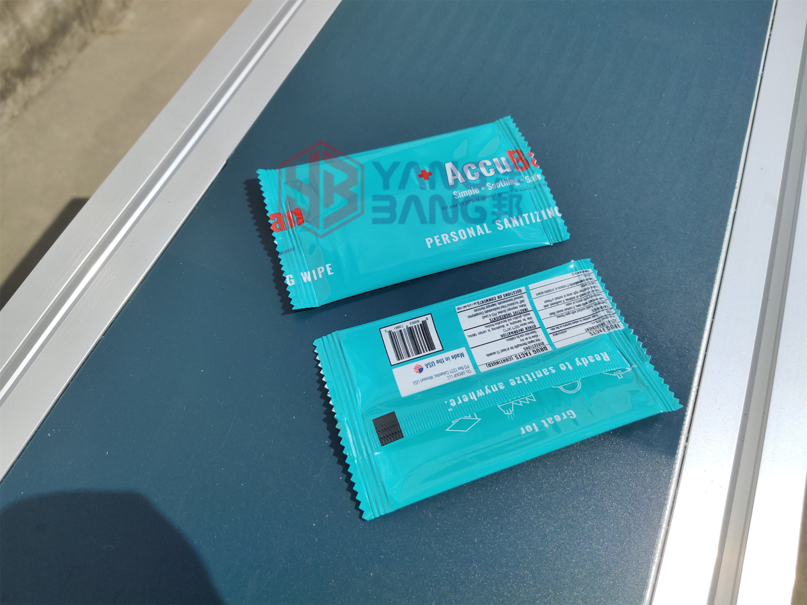 YB-SJ260 Single Wet Wipe Machine Alcohol Prep Pads Packing Machinery Individual Sheet Wet Napkin Tissue Wipes Packaging Machine