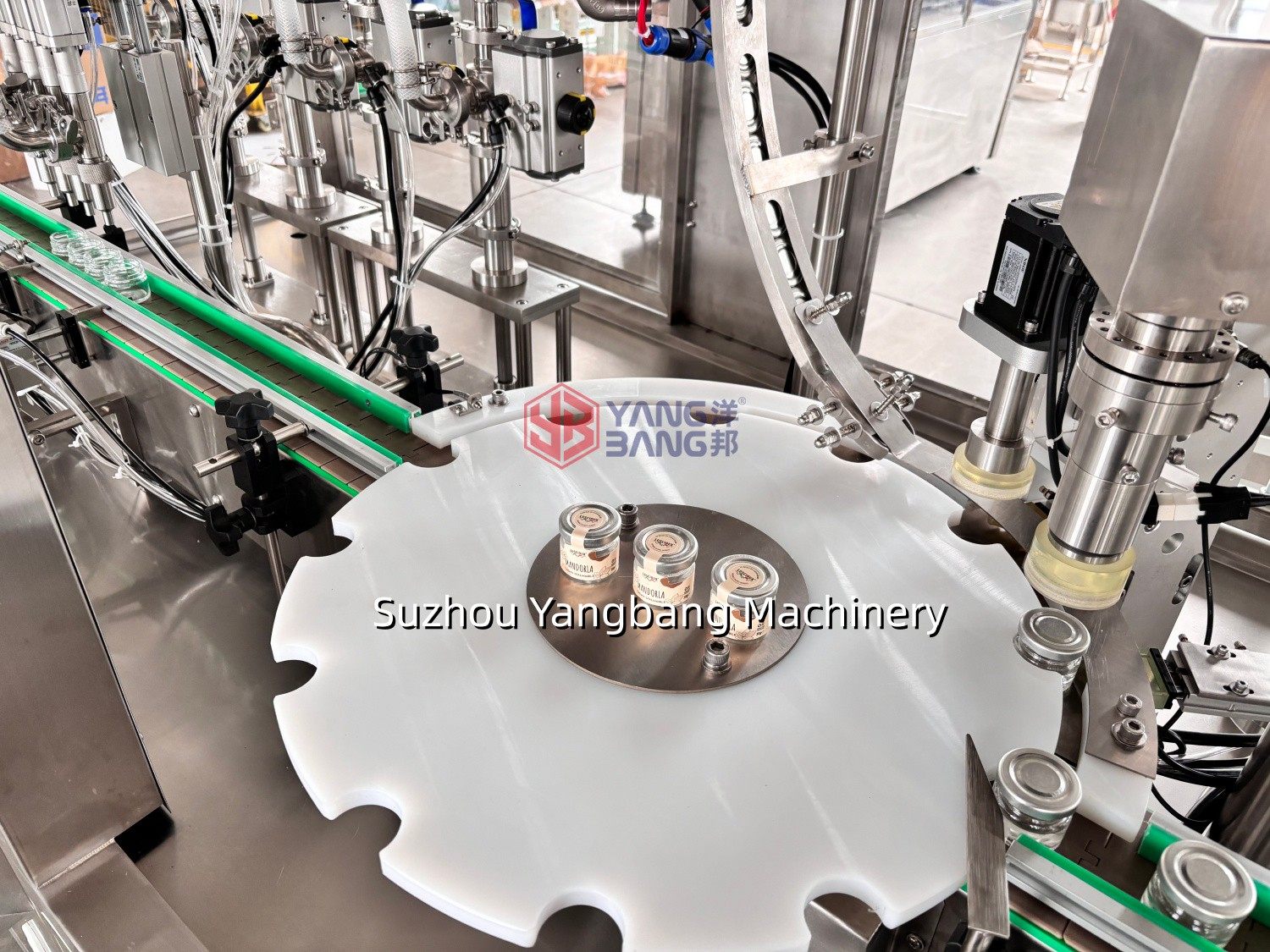 YB-J4B 4 Heads Automatic Paste Filling Capping Machine 304 Stainless Steel for Food Sauce Olive Oil Cooking Oil Essential Oil