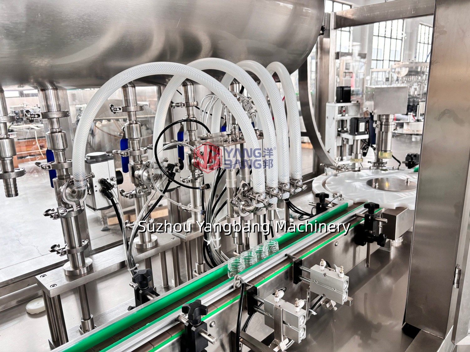 YB-J4B 4 Heads Automatic Paste Filling Capping Machine 304 Stainless Steel for Food Sauce Olive Oil Cooking Oil Essential Oil