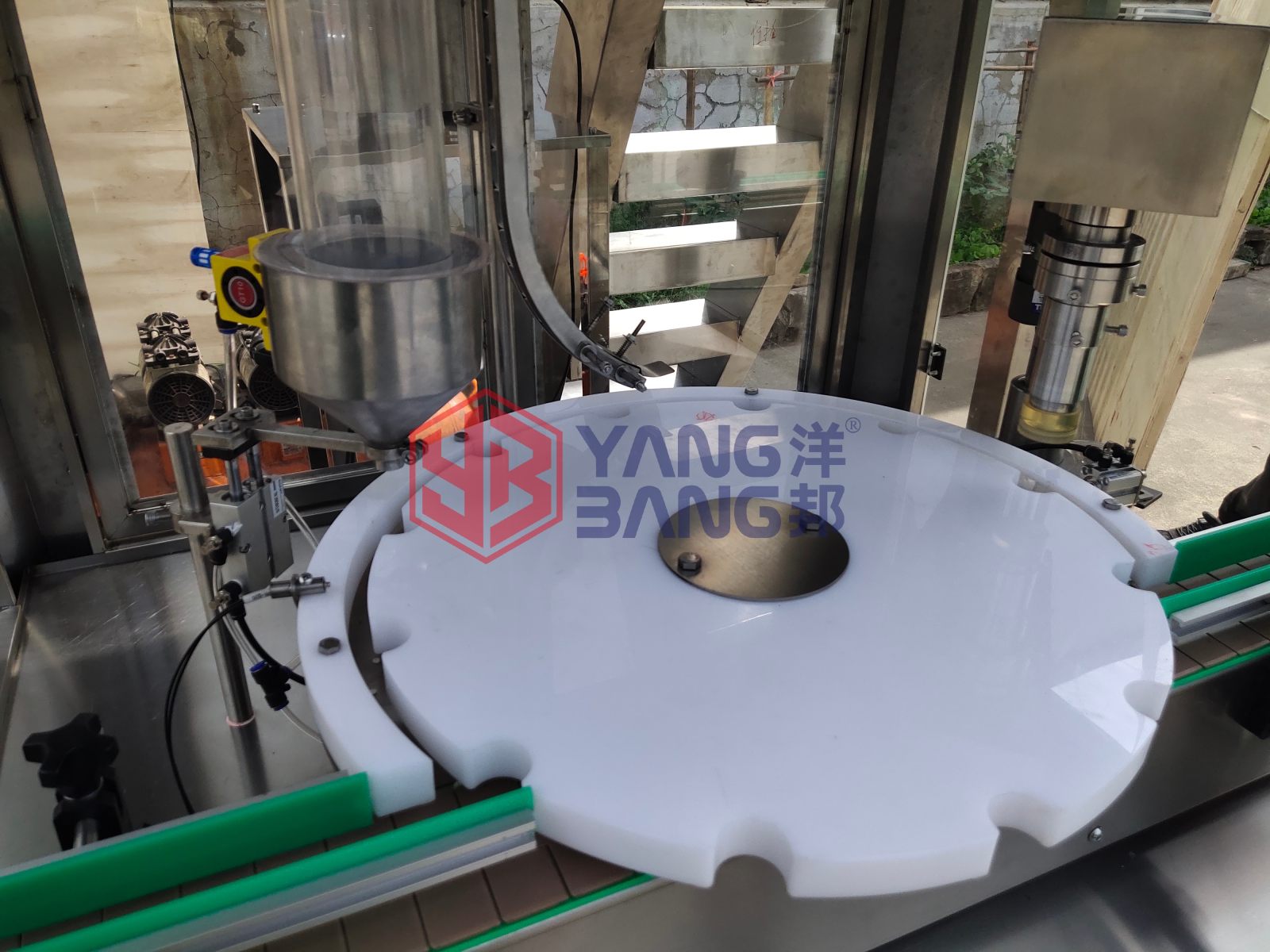 YB-KA High Efficiency Automatic Canned Jar Bottle Small Granule Nuts Grains Salt Filling Capping Machine Production Line
