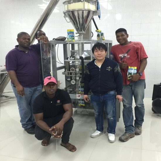 Delivered the 520F milk powder product packaging machine to Guyana