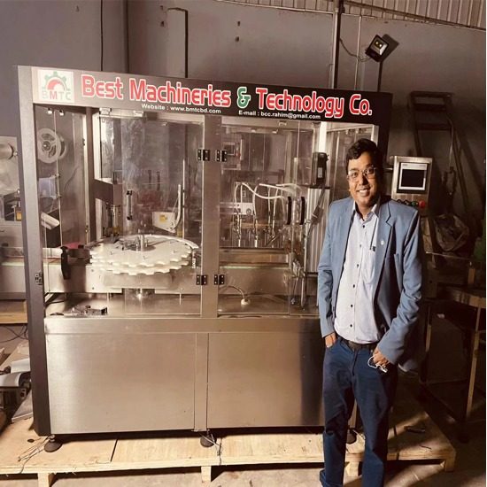 Pharmaceutical product filling machine delivered to a Pakistani customer