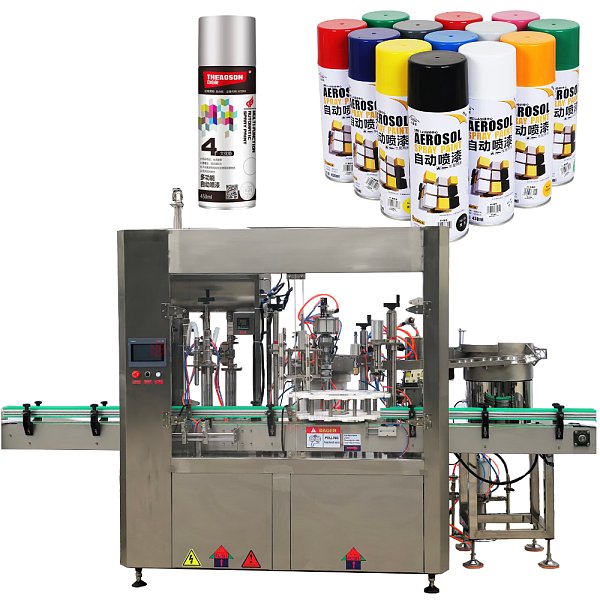 YB-QW2 High Efficiency Fully Automatic Aerosol Spray Can Gas Car Spray Paint Filling Sealing Machine