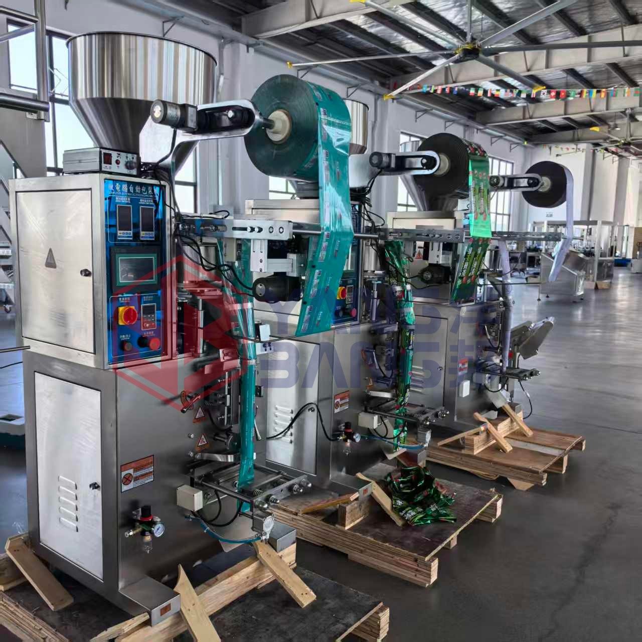 YB-300K High Speed Rice Granule Packing Machine PLC Control 1.8Kw Automatic Vertical Filling Sealing for Food Granule Products