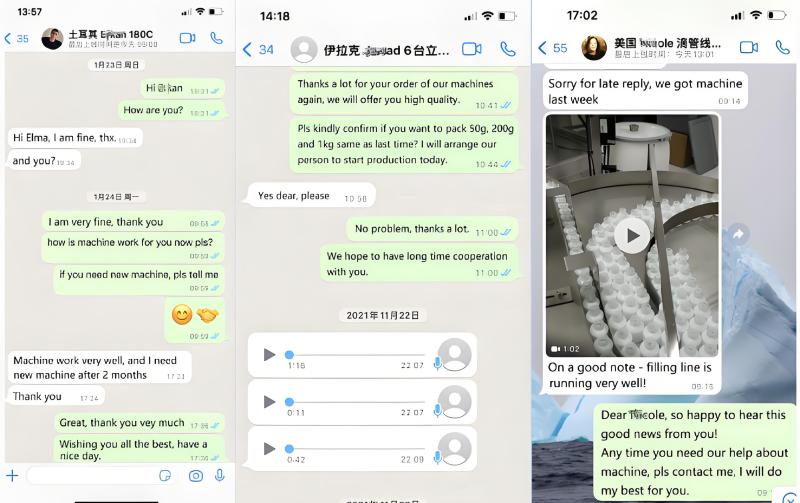 Feedback from Yangbang Machinery's overseas customers on after-sales service