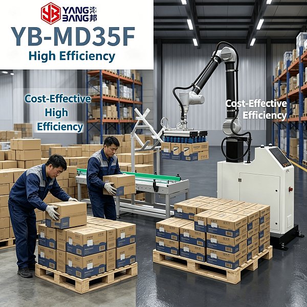 YB-MD35F Collaborative Robot Palletizer for Grain Rice Cereal Bagged Products Stacking Integrated Design Small Footprint