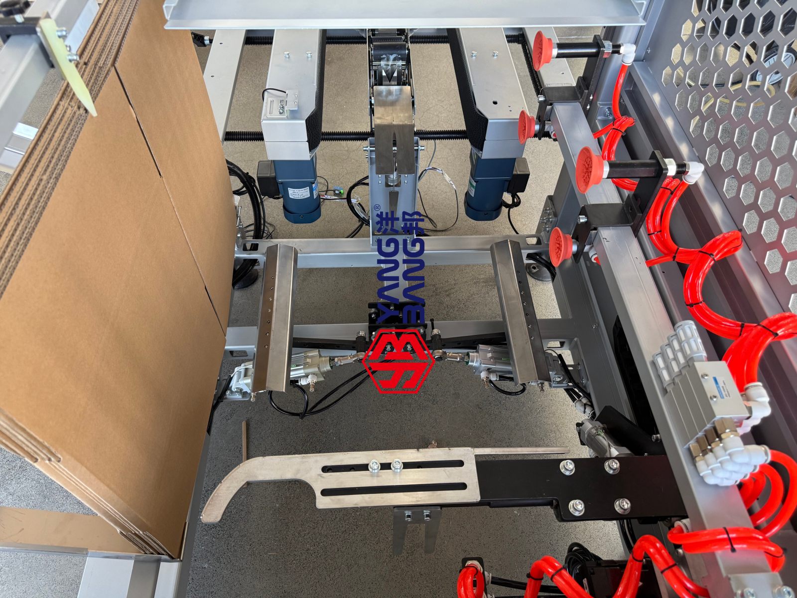 YB-DK500 Automatic High Output Mobile Casters Equipped Heavy Duty Carton Forming Erector Continuous Working Easy to Operate