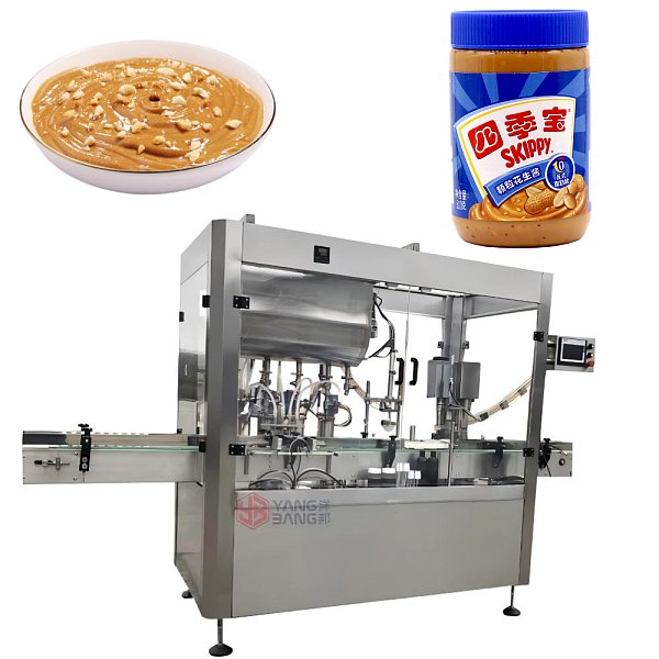 YB-G2 Automatic Double Following Head Peanut Butter Filler Viscous Paste Filling Machine for Food Production Line
