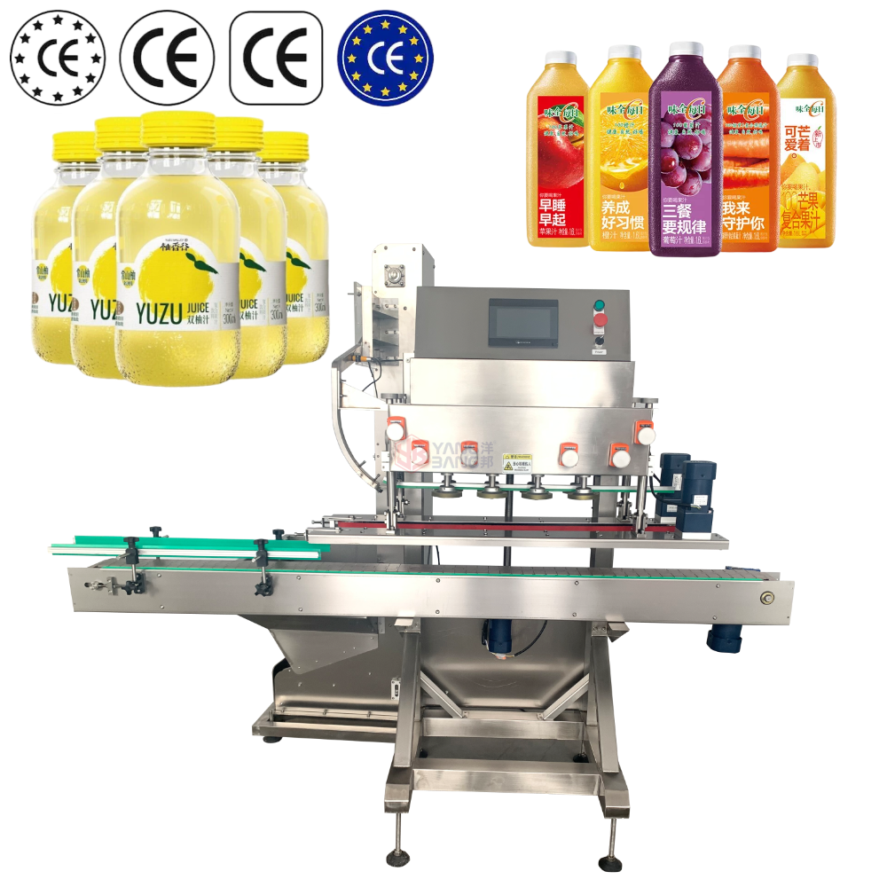 YB-CG120 Automatic Sealing Capping Machine Water Oil Plastic Bottle Cap Assembly Production Line