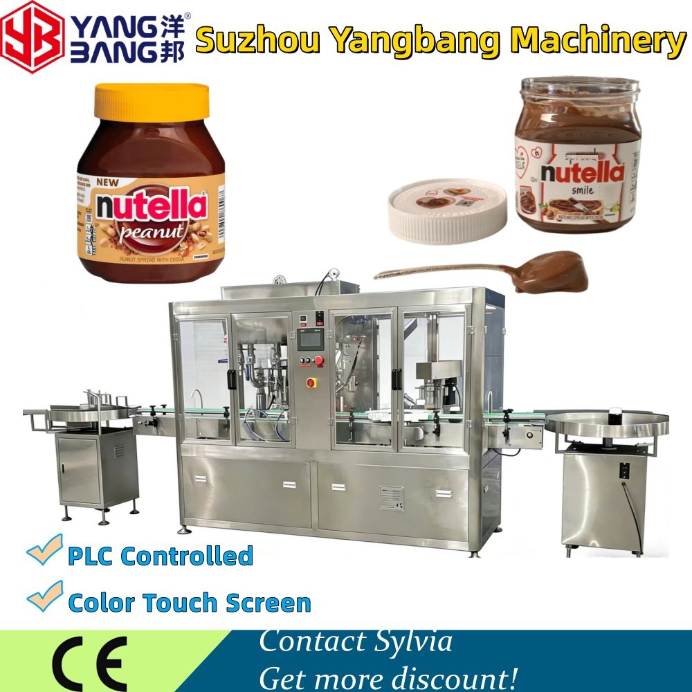 YB-J4B Full Automatic Nutella Sauce Chocolate Sauce Peanut Butter Filler Supplier Manufacturer