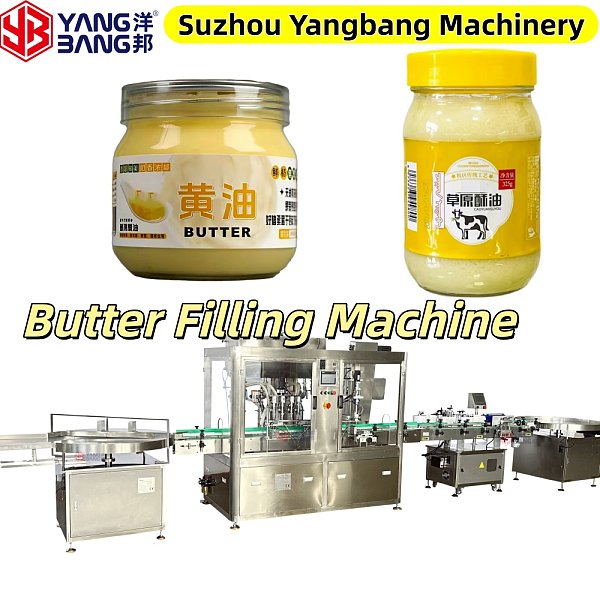 YB-J4B Automatic Salad Sauce Filling Machine High Speed Jar Filling Servo Driven Paste Filling Machine Anti Dripping