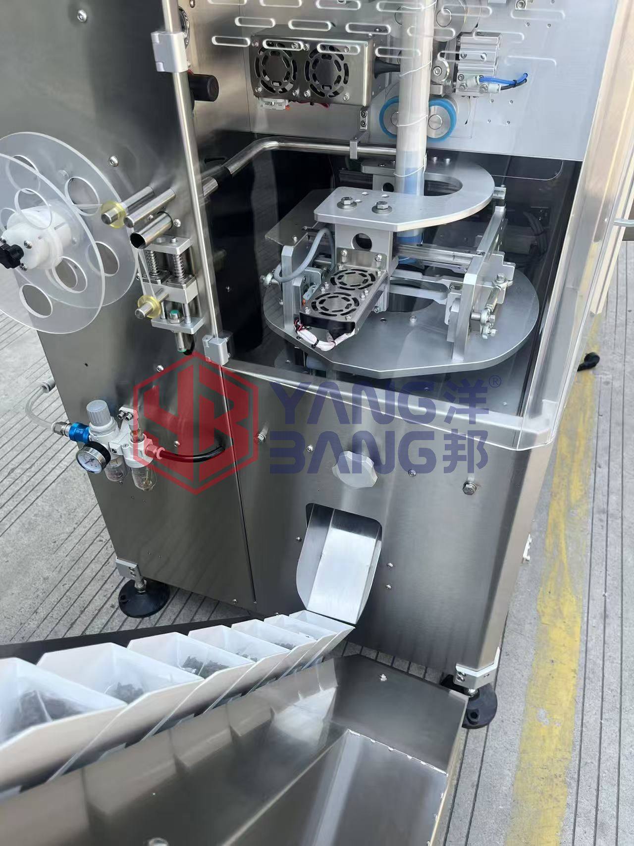 YB-160SC Automatic Triangle Pyramids Nylon Non Woven Tea Bag Packing Machine for Making Inner and Outer Bags