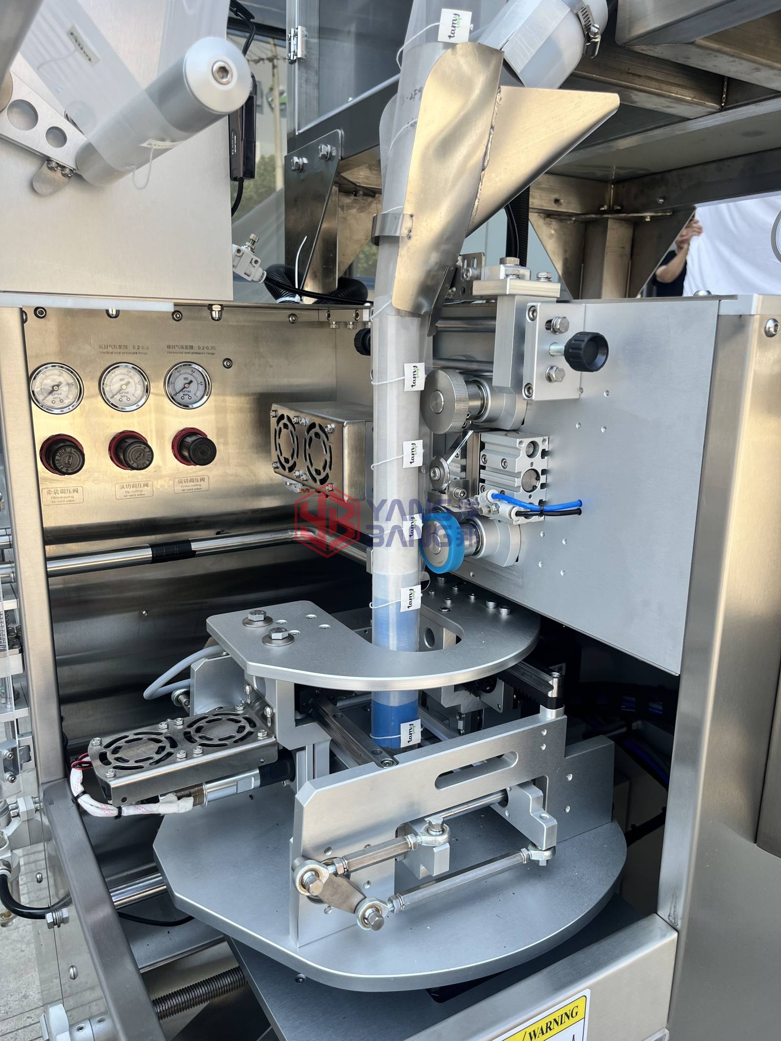 YB-160SC Automatic Triangle Pyramids Nylon Non Woven Tea Bag Packing Machine for Making Inner and Outer Bags