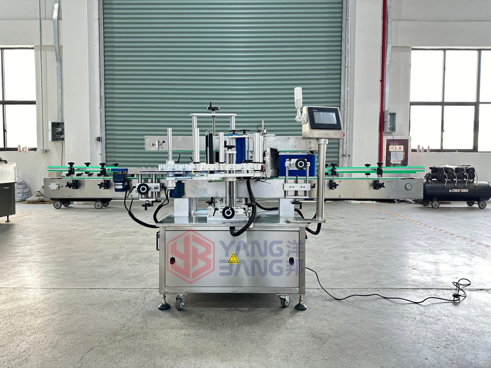 YB-ST60 High Speed Automatic Double Side Labeling Machine Square Bottle Sticker Labeler Line for Cosmetic and Home Care Products