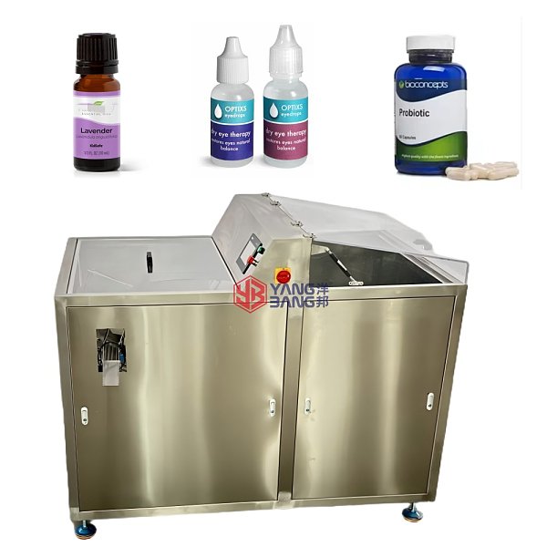 YB-LPB Automatic Rotary Accumulation Table Sorting Square Round Turntable Bottle Unscrambler Machine with Elevator