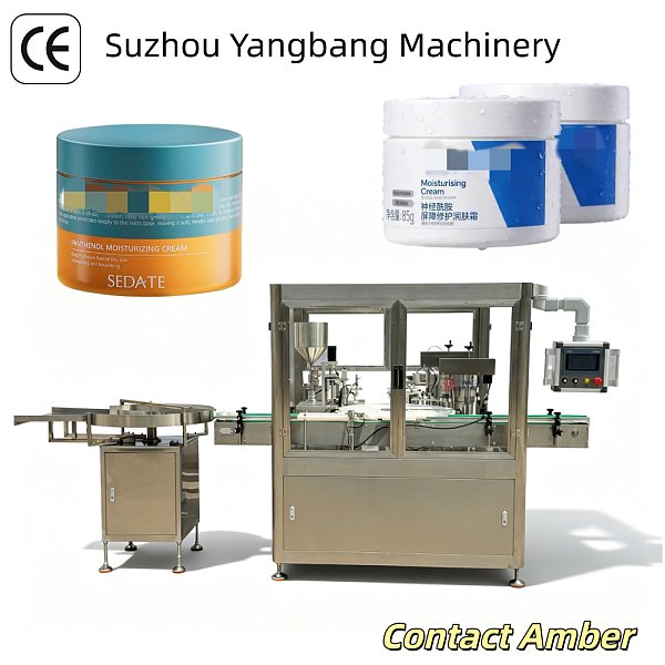 YB-J1B Automatic Single Head Screw Capping Machine For Face Cream Lotion Cosmetic Bottle Lid Tightening Equipment