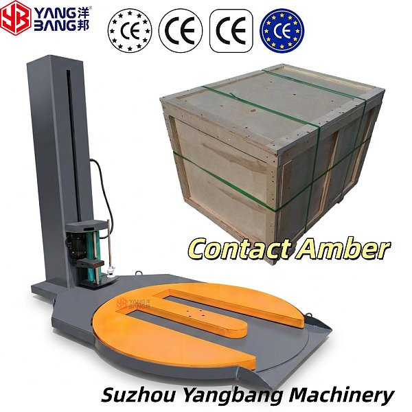 YB-CR1500M Automatic Pallet Wrapper Machine Industrial Stretch Film Wrapping Equipment for Heavy Duty Palletized Goods