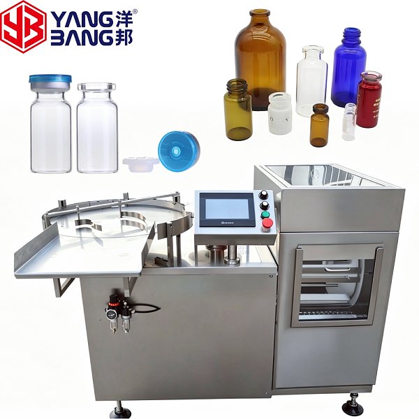 YB-ZX100 Automatic High Precision Glass Bottle Vial Cleaning Water Washing Syrup Bottle Machine Used for Production Line