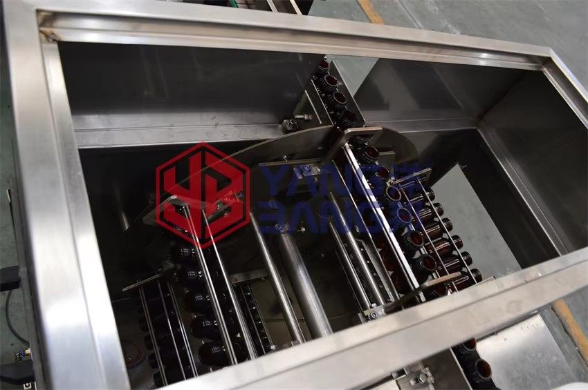 YB-ZX100 High Efficiency Rotary Drum Bottle Washing Machine with Ultrasonic Cleaning for Glass Vials Recycling Production Line