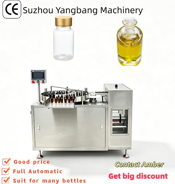 YB-ZX100 Automatic Rotary Drum Type Bottle Washer SUS304 Stainless Steel Bottle Cleaning Machine for Personal Care Products