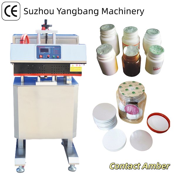 YB-LF70 High Speed Automatic Foil Sealing Machine for Food Jam Honey Sauce Plastic Bottle Aluminum Cap Induction Sealer
