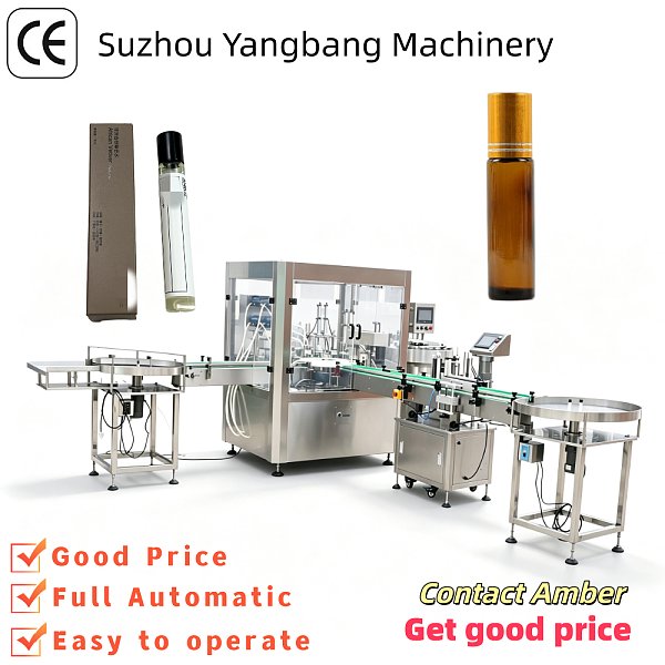 YB-Y4 Ball Perfume Bottle Filling Machine Cosmetic Roll on Liquid Filling Machinery for Mini Perfume Container Production