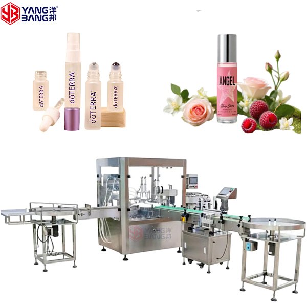 YB-Y4 Ball Perfume Bottle Filling Machine Cosmetic Roll on Liquid Filling Machinery for Mini Perfume Container Production