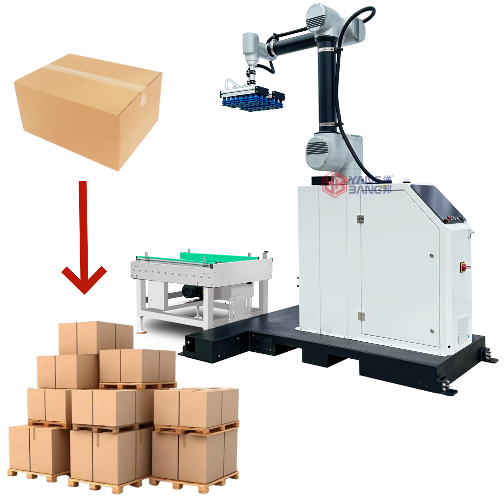 YB-MD35L Full Automatic Heavy Load Palletizer Industrial Carton Bag Stacking Palletizing Machine Easy to Operate