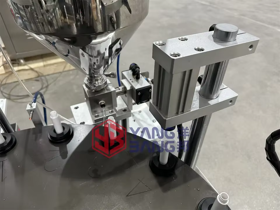 YB-MZB Fully Automatic Gloss Tube Eyeliner Eyebrow Pen Nail Polish Mascara Filling Making Manufacture Machine