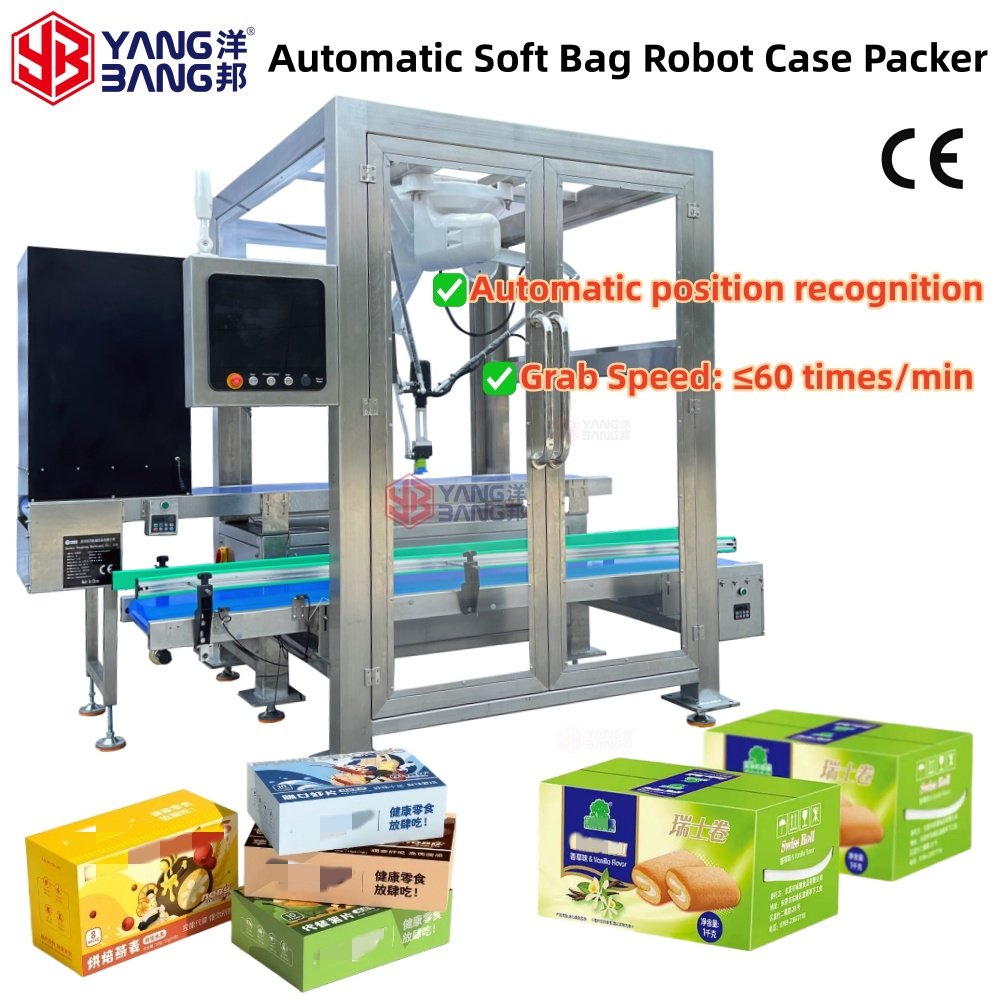YB-ZXD1 Automatic Hot Sale Soft Bags Bread Bags Packing Machinery Case Packer High Speed Packer Parallel Robot