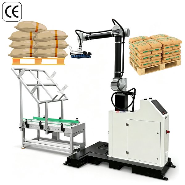 YB-MD35F  Heavy Duty Robotic Arm Palletizer China Factory Automatic Industrial Box Case Stacking Machine High Efficiency Palletizing
