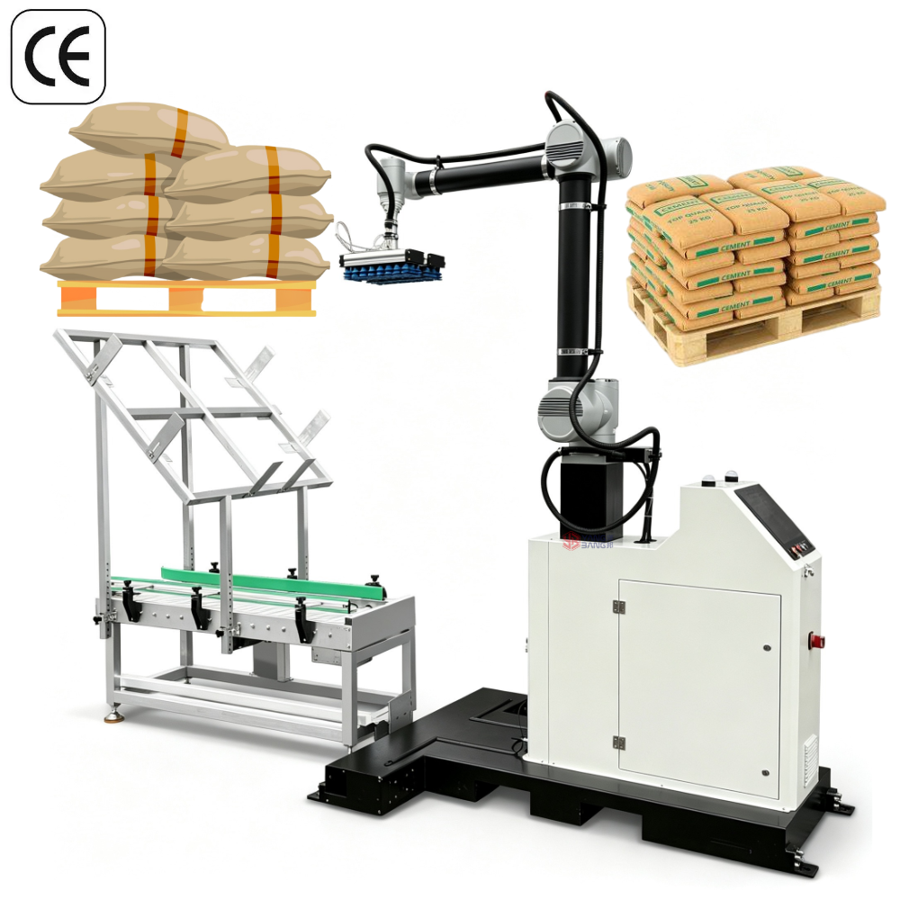 YB-MD35F  Heavy Duty Robotic Arm Palletizer China Factory Automatic Industrial Box Case Stacking Machine High Efficiency Palletizing