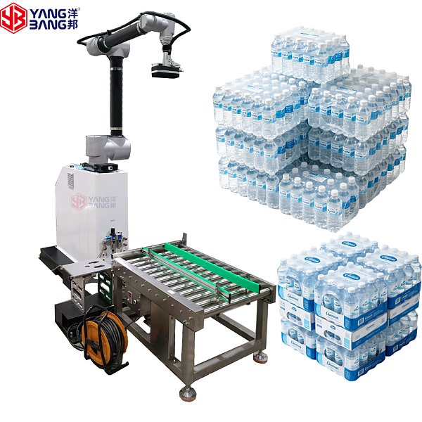 YB-MD35L Automatic Mineral Water Box Palletizing Machine Drinking Water Case Stacker for Beverage Production Line China Factory