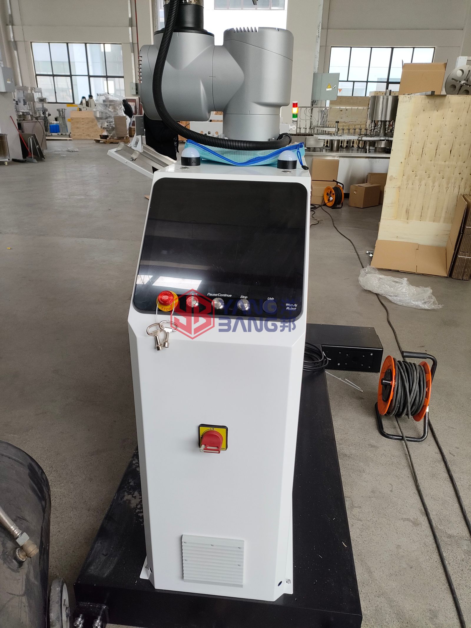YB-MD35L  Series Heavy Duty Automatic Palletizer for Fertilizer Feed Cement Bags Palletizing Robot System