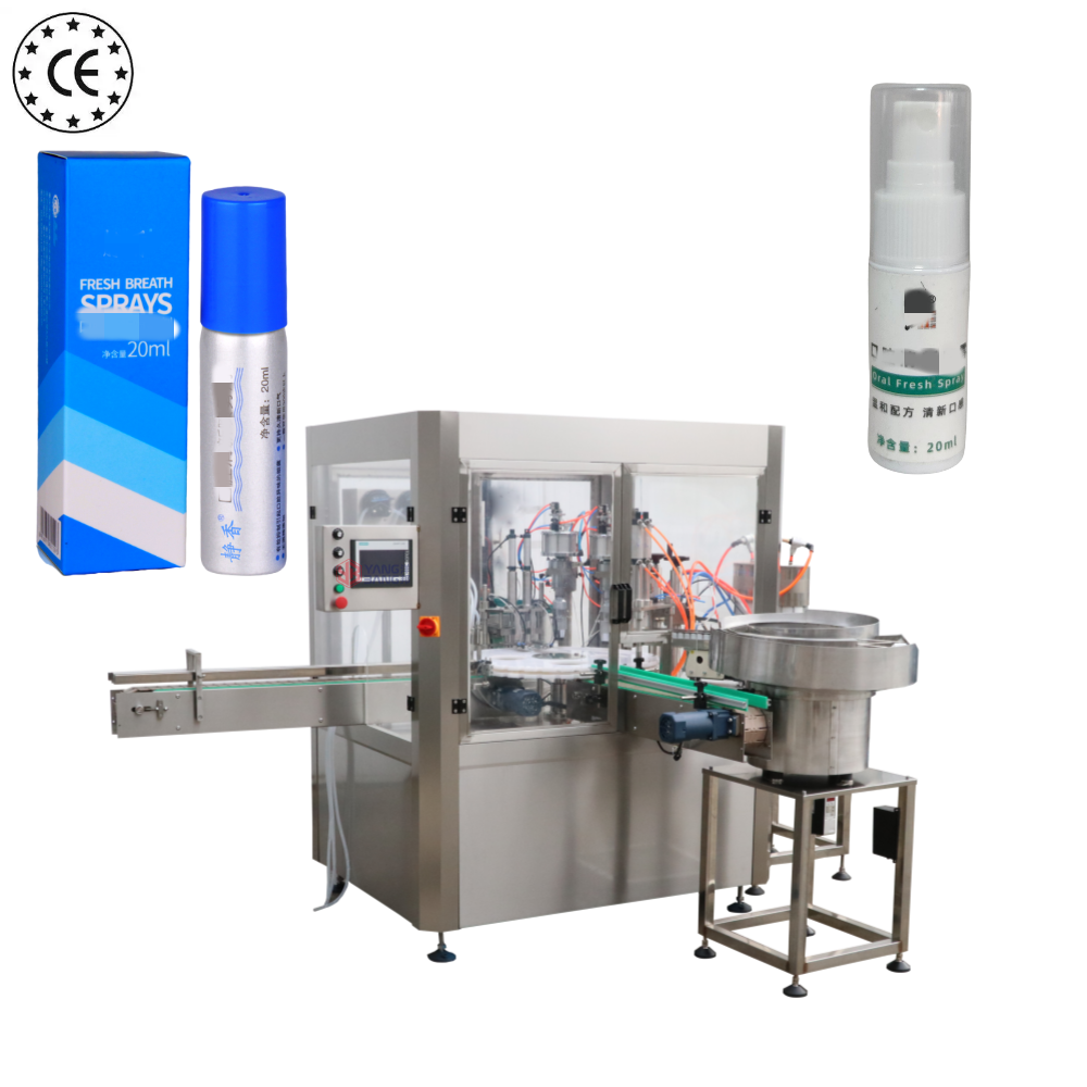 YB-QW2 Automatic Aerosol Filling Machine for Personal Care Daily Necessities China Factory