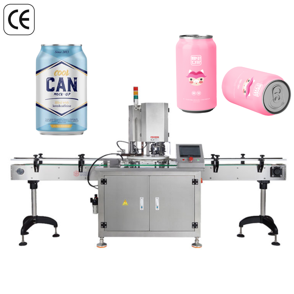 YB-FG130B Automatic Can Sealer Machine China Factory Intelligent Rotary Seaming Equipment for Round Tin PET Cans Packing Line