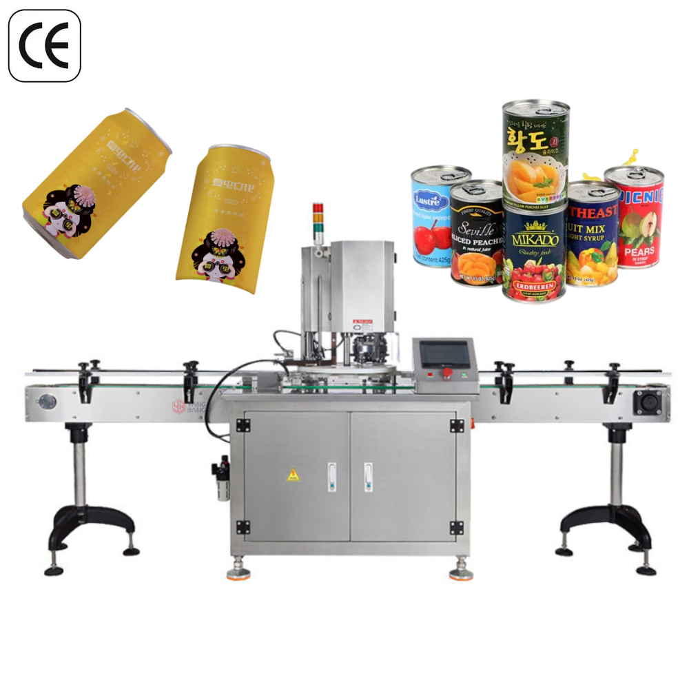 YB-FG130B China Factory High Speed Automatic Can Sealing Machine with PLC Control Precision Tin Can Seamer for Milk Powder Cans