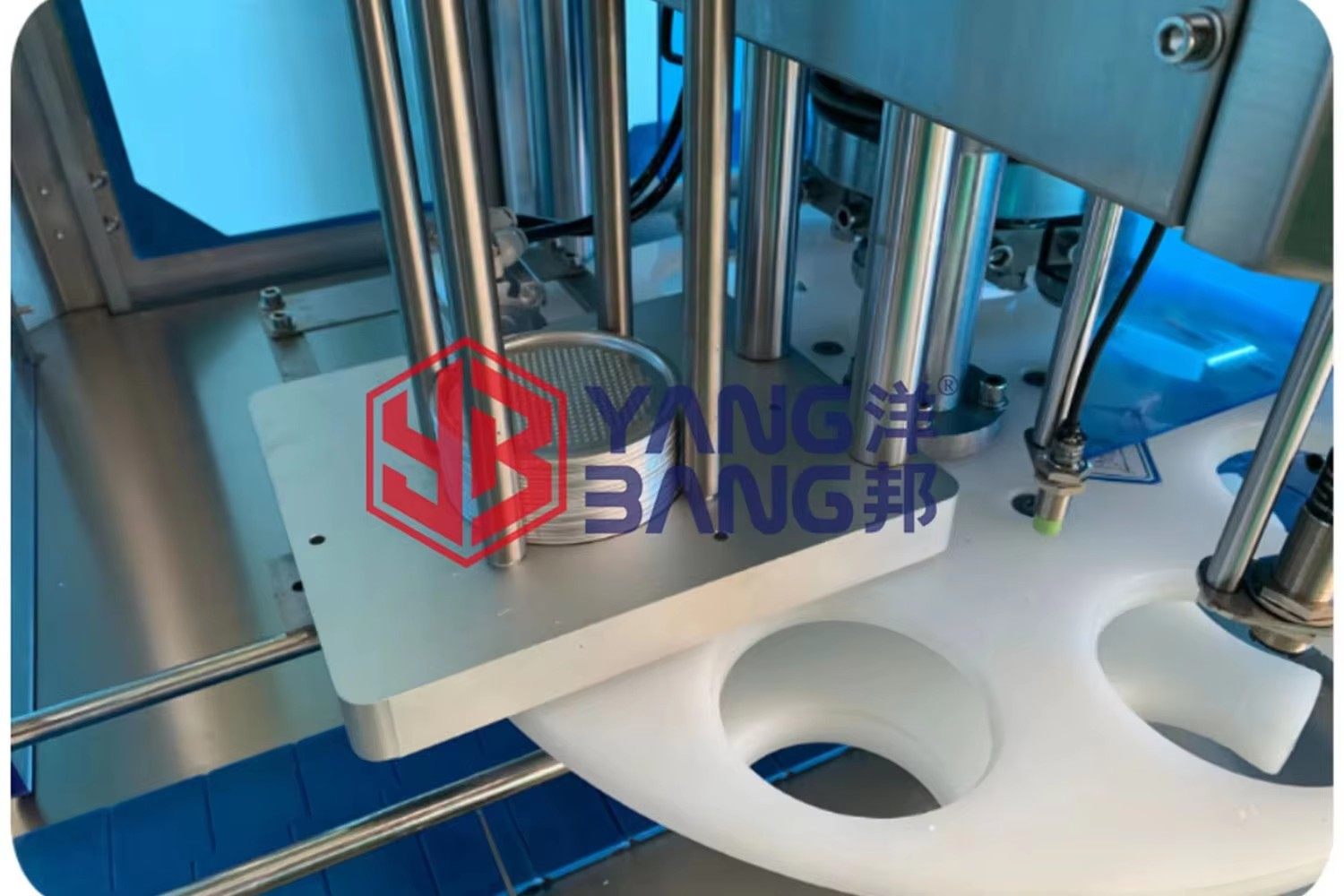 YB-FG130B China Factory High Speed Automatic Can Sealing Machine with PLC Control Precision Tin Can Seamer for Milk Powder Cans