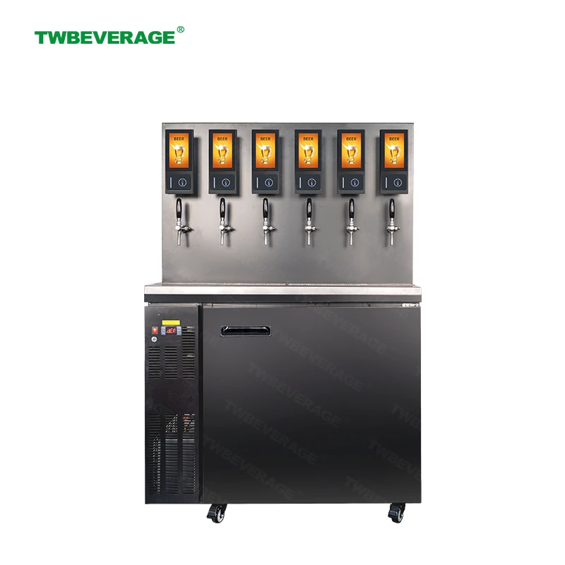Integrated Beer Dispenser-card Swipe Integrated Wall System