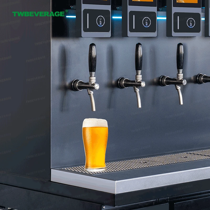 card-swiping integrated draft beer Tap Systems (Customizable Size And Faucet Quantity)